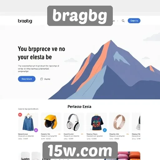 interface do site bragbg é otimizada para usuários